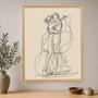 Wallity Pintura decorativa en lienzo enmarcada 45 x 60 cm